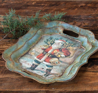 Jolly Old St Nick Serving Tray