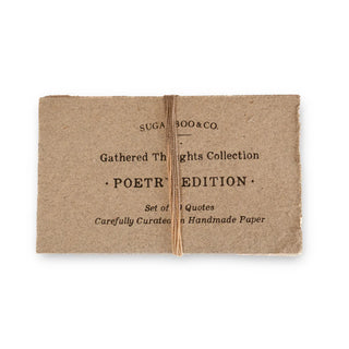 50 Gathered Poems on Handmade Paper