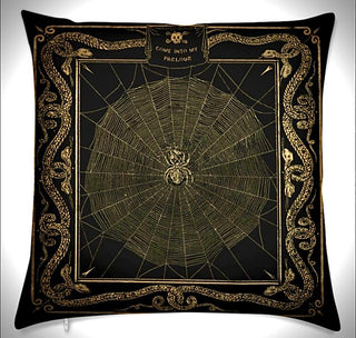 Charlotte’s Masterpiece  Gothic Suede Pillow Cover