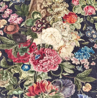 Midnight Floral Crepe Scarf