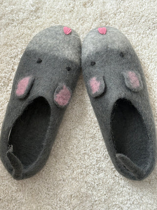 Mousekins Boiled Wool Slippers