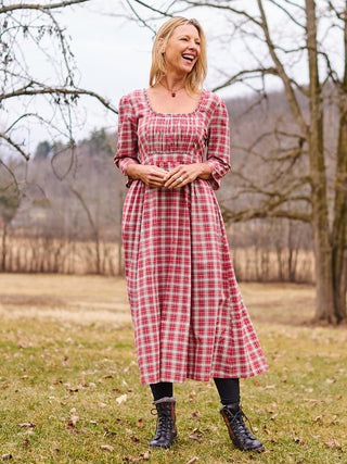 Tea and Crumpets Plaid Dress