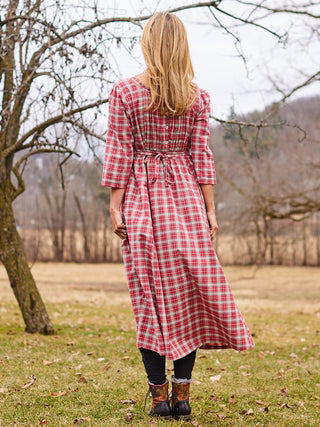 Tea and Crumpets Plaid Dress