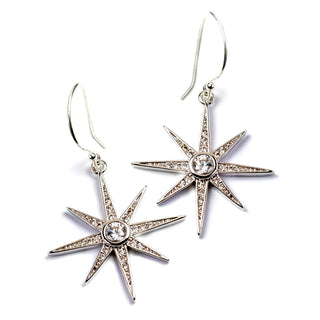 Twinkling North Star Crystal Earrings