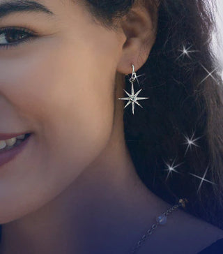 Twinkling North Star Crystal Earrings