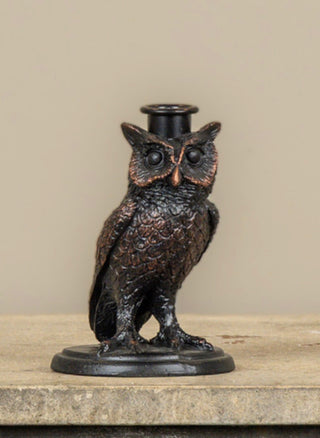 Edwardian Owl Candleholder