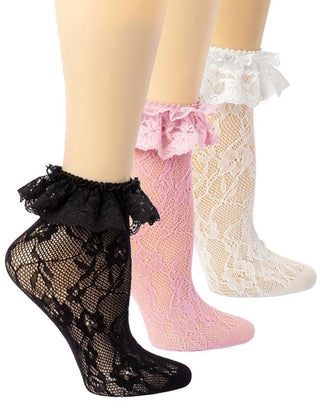 Layered Lace Socks Set of 3