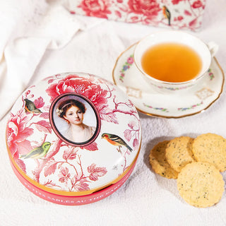 French Tin of Bergamot Tea Shortbread Cookies