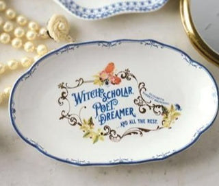 "Witch, scholar, poet, dreamer and all the rest." ~Elizabeth Barrett Browning Trinket Dish