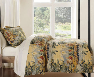 Provence Painted Toile Linen Bedding Set