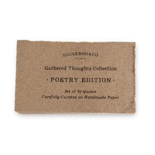 50 Gathered Poems on Handmade Paper
