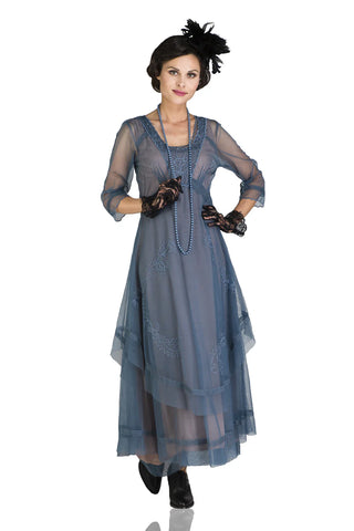 Tatiana Tea Party Dress Azure