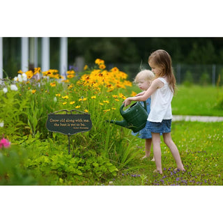 Grow Old Along With Me Garden Plaque