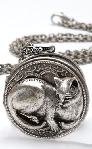 Persian Cat Locket Necklace