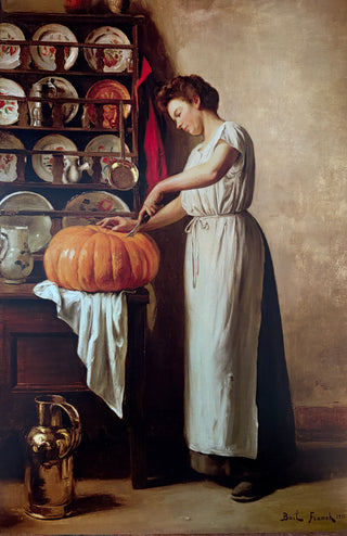 Carving the Pumpkin Fine Art Print