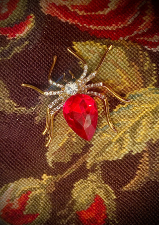 Ruby Spider Pin