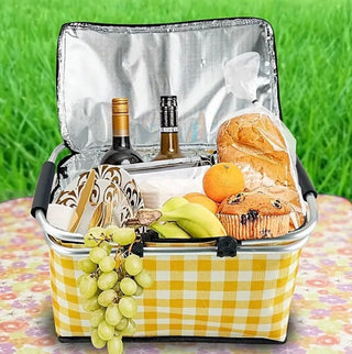 Gingham Picnic Hamper