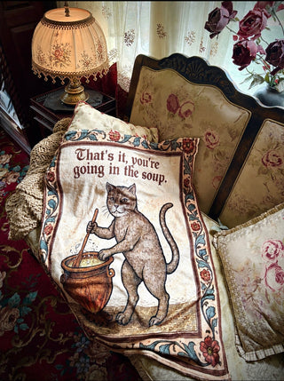 Exasperated Cat Blanket