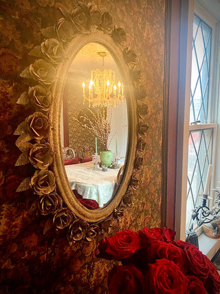 Gilt Roses Mirror