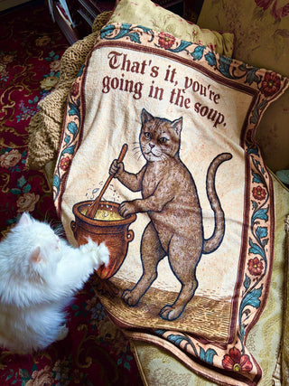 Exasperated Cat Blanket