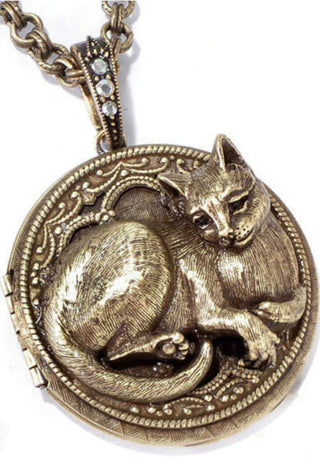 Persian Cat Locket Necklace