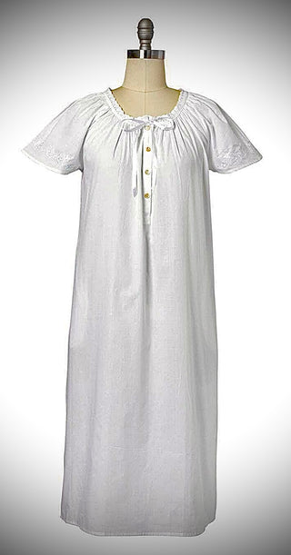 Embroidered English Cotswolds Nightie