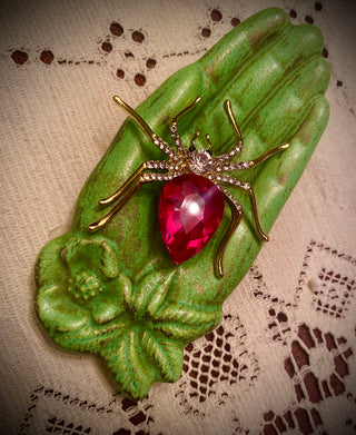 Ruby Spider Pin