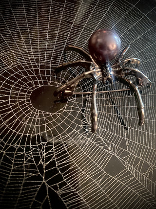 Black Pearl Spider Brooch