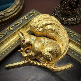 Handbag Squirrel Brooch