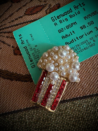 Popcorn Pearls Pin