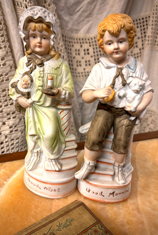 Gretchen & Lars: Good Morning & Good Night Bisque Figurals