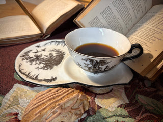 “Crumpets & Tea for 4” Cup/Saucer Sets