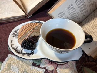 “Crumpets & Tea for 4” Cup/Saucer Sets