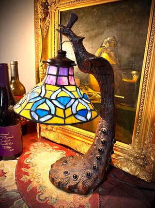 Peacock Leaded Lamp