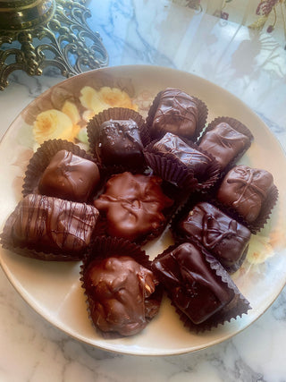 Buttery Chocolates on an Antique Plate