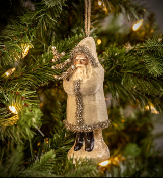 Oatmeal Velvet Belsnickel Ornament