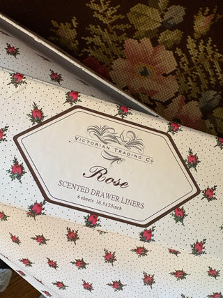 Scented Rosebud Drawer Liners