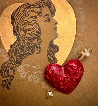 Lovestruck Heart Brooch