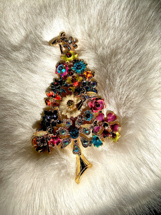 Fairies Flower Tree Coat Pin