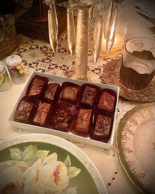 Buttery Chocolates on an Antique Plate