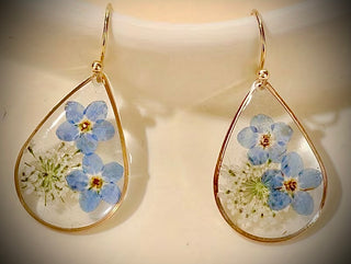 Forget-Me-Not Ear Dangles