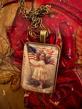 Fourth of July Pendant Necklace