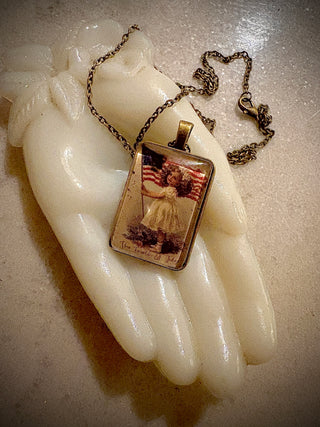 Fourth of July Pendant Necklace