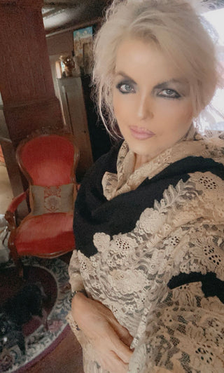 Parisian Lace Cashmere Wrap