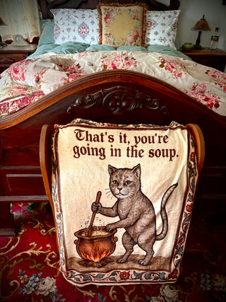 Exasperated Cat Blanket