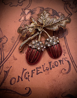 Autumnal Acorn Brooch
