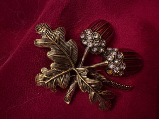Autumnal Acorn Brooch