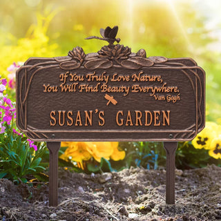 Van Gogh Personalized Garden Plaque