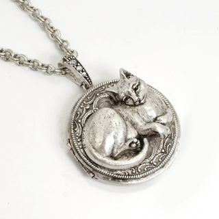 Persian Cat Locket Necklace