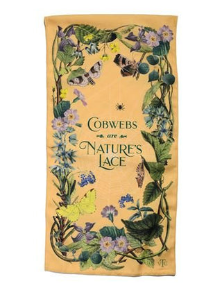“Cobwebs are Nature's Lace” Tea Towel